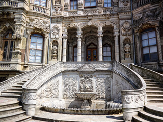 Naklejka premium mansion in Istanbul on boat cruise stop