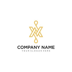 AV lettering logo design. Creative minimal monochrome monogram symbol. Universal elegant vector sign design. Premium business logo type. Graphic alphabet symbol for company business identity