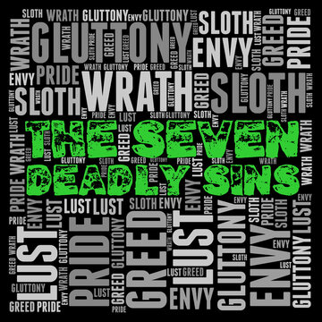Word Cloud: The Seven Deadly Sins
