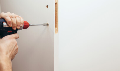Installation of locks and door handles in the doors