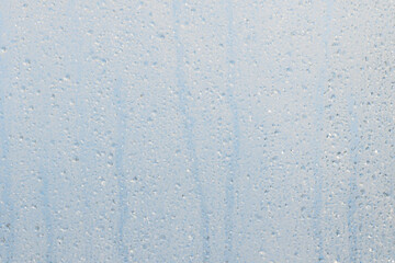 Obraz premium Glass with frozen water drops.