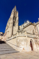 Fototapeta na wymiar View of the cathedral of Burgos (Spain)
