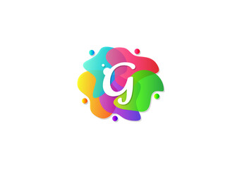 Letter G Logotype Gradient Colorful, Logo Template Design Vector.