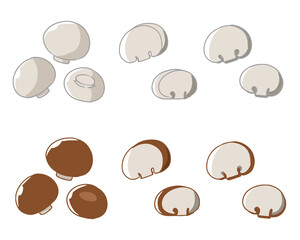 マッシュルーム　線無し