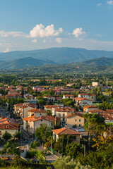 Naklejka na ściany i meble イタリア　アレッツォの丘の上の公園からの景色 