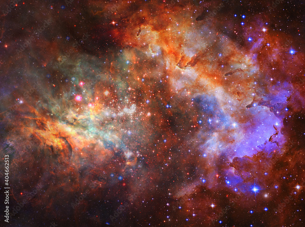 Wall mural fireside nebula - elements of this image furnished by nasa
