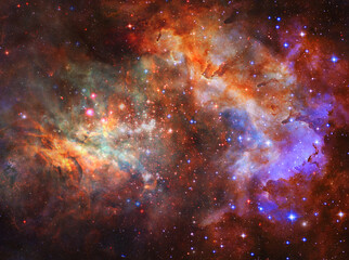Fireside Nebula - Elements of this Image Furnished by NASA