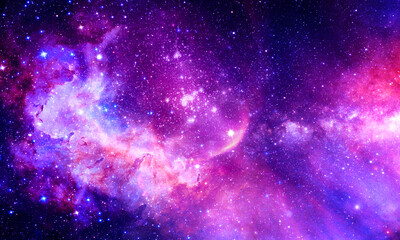Fototapeta na wymiar Sunday Galaxy - Elements of this Image Furnished by NASA