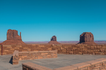 Monument Valley viewing area.