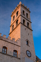 Fototapeta na wymiar イタリア　アッシジの人民の塔　Torre Del Popolo