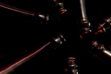 Beer glass bottle