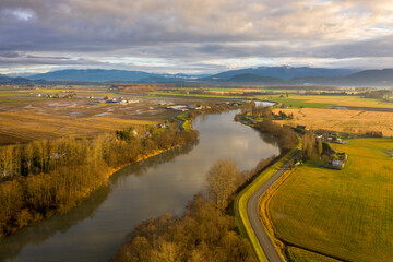 Washington State's Great Skagit Valley. The Skagit River runs from high in the Cascade Mountains to Puget Sound. The Skagit floodplain is one of the richest agricultural areas in the world. 