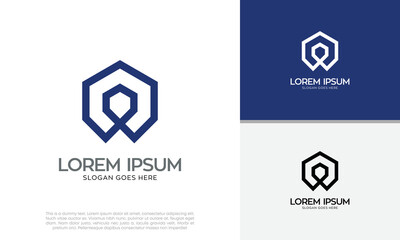 Real Estate Logo. Luxury Logo. Construction Architecture Building Logo Design Template Element