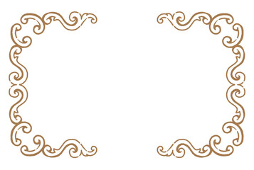 ビンテージ、アンティークな装飾フレーム。ベクター素材