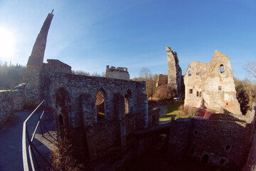 Schaunberg castle ruins in the municipality of Hartkirchen in Upper Austria