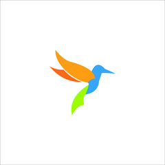 logo bird icon templet vector animal
