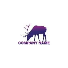 deer logo design. deer animals, exotic animals, deer logo template. Creative deer icon design