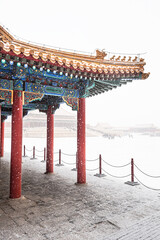 Forbidden City in the heavy snow