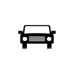 sedan silhouette car icon vector isolated