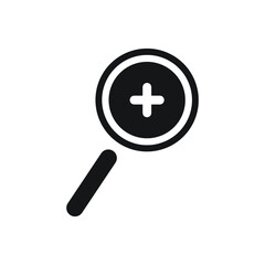 Fototapeta premium Zoom in icon design. isolated on white background