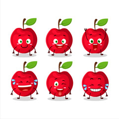 Cartoon character of cherry with smile expression