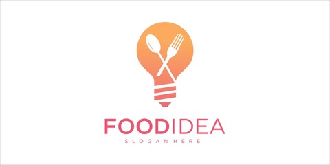 food idea logo design graphic template