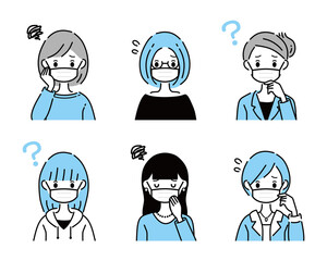 マスク　女性　困る　疑問　複数