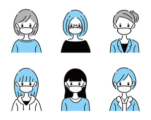 マスク　女性　複数　セット