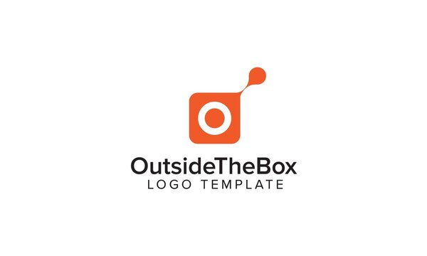 Outside the Box Logo Template Modern Minimal Professional Icon