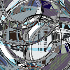 american graffiti style illustration psychedelic abstract quality pattern