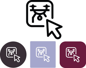 Media icon pointer for websites and presentations