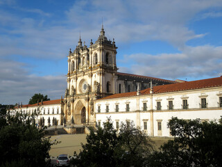 Fototapeta na wymiar The Alcobaça Monastery (Mosteiro de Alcobaça) in Alcobaça, PORTUGAL