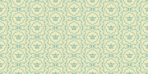 Vintage background pattern in royal style. Seamless wallpaper textureVintage background pattern in royal style. Seamless wallpaper texture. Vector graphics
