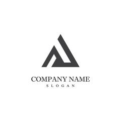 A Letter Logo Template vector icon illustration design