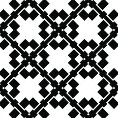 Black and white texture. Abstract seamless geometric pattern.
