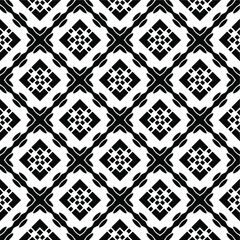 Black and white texture. Abstract seamless geometric pattern.
