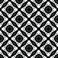 Black and white texture. Abstract seamless geometric pattern.
