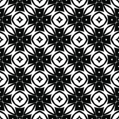 Black and white texture. Abstract seamless geometric pattern.

