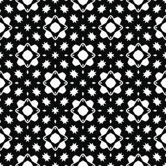 Black and white texture. Abstract seamless geometric pattern.
