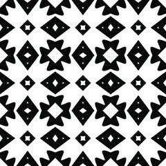 Black and white texture. Abstract seamless geometric pattern.
