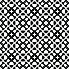 Black and white texture. Abstract seamless geometric pattern.
