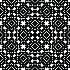 Black and white texture. Abstract seamless geometric pattern.
