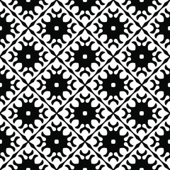 Black and white texture. Abstract seamless geometric pattern.
