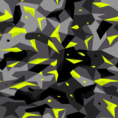 
Camouflage geometric seamless pattern. The texture is military. Modern urban style fabric print.Vector illustration