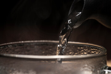 鉄瓶で沸かした白湯