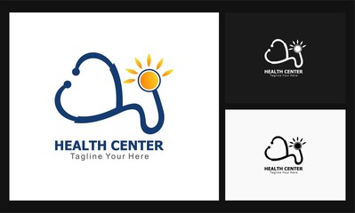 health center concept design logo