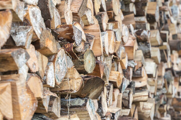 Preparation of firewood for the winter season