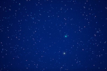 Naklejka na ściany i meble Milky Way stars and starry skies photographed with long exposure.