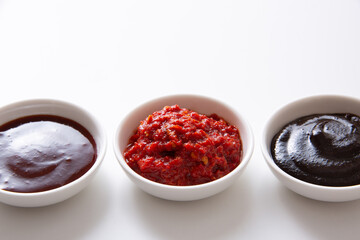 甜麺醤、豆板醤、コチュジャン