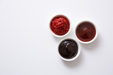 甜麺醤、豆板醤、コチュジャン